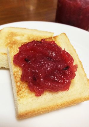 林檎ジャム☆ハイビスカスローゼル入り-レシピのメイン写真
