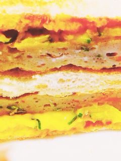 カボチャサラダとさつま揚げのホットサンド-レシピのメイン写真