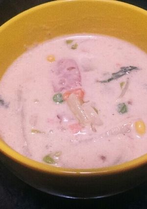 白菜とベーコンの牛乳スープ-レシピのメイン写真