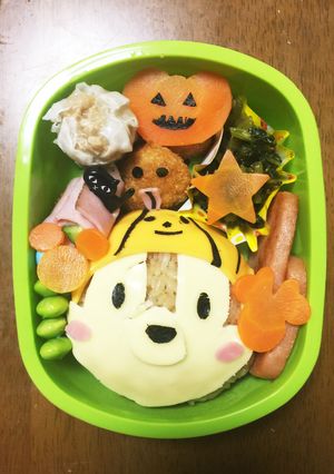 ハロウィンツム♫ かぼちゃチップ弁当-レシピのメイン写真