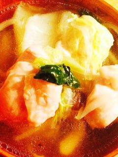 白菜 もやし 鶏肉のお鍋風スープ-レシピのメイン写真