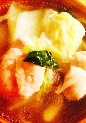 白菜 もやし 鶏肉のお鍋風スープ-レシピのメイン写真