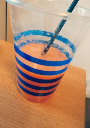 朝食！にんじんりんごジュースに＋みかん-レシピのメイン写真