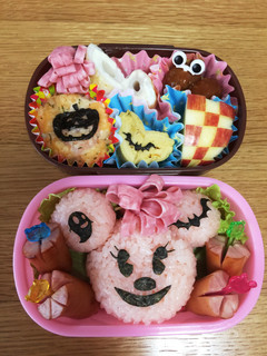 秋の遠足 ハロウィンミニー キャラ弁-レシピのメイン写真