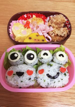 一年生春の遠足 カエル キャラ弁-レシピのメイン写真