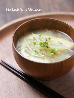 冷凍した大根の皮とお揚げさんの味噌汁-レシピのメイン写真