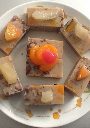 牛乳&餡&かぼちゃ寒天-レシピのメイン写真