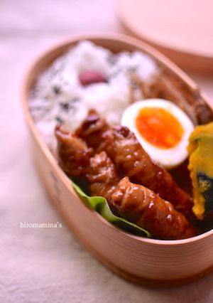 薄切り豚肉のくるくるロール焼き-レシピのメイン写真