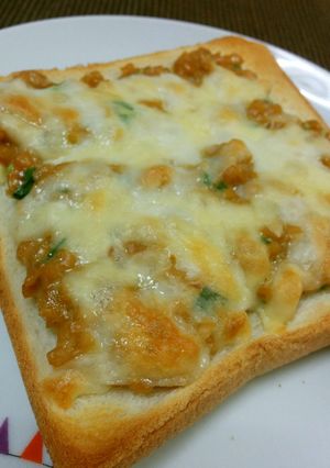 とろーりチーズの納豆トースト♡-レシピのメイン写真