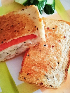 トマトとツナのホットサンド-レシピのメイン写真