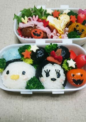 ツムツム&ハロウィンのキャラ弁☆☆☆-レシピのメイン写真