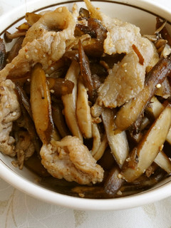 ごぼうと豚こま肉のピリ辛炒め-レシピのメイン写真