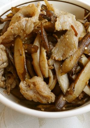 ごぼうと豚こま肉のピリ辛炒め-レシピのメイン写真