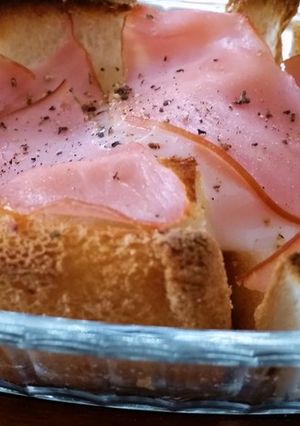 ハムエッグパンディッシュ-レシピのメイン写真