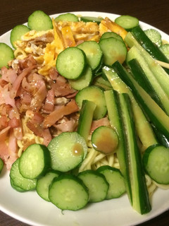 秋の冷やし中華-レシピのメイン写真