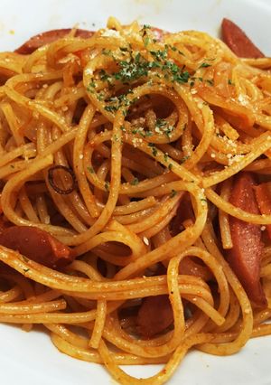 ピリ辛ナポリタン-レシピのメイン写真