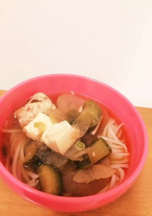 野菜たっぷりそうめん-レシピのメイン写真