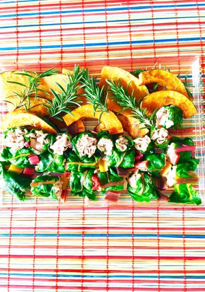 スイスチャード豚肉の冷しゃぶサラダ-レシピのメイン写真