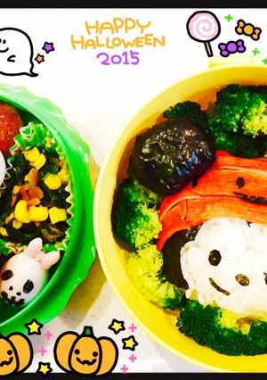 ツムツム ハロウィン ミッキー キャラ弁-レシピのメイン写真