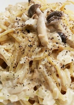 簡単❤ツナとキノコのクリームパスタ♪-レシピのメイン写真