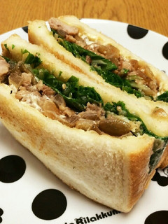リメイク☆しょうが焼きdeホットサンド-レシピのメイン写真