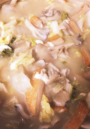 簡単！めんつゆとトロチーで白菜鍋-レシピのメイン写真