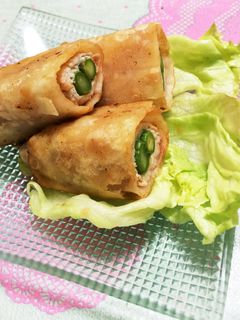 餃子の皮消費!アスパラ牛巻き♪-レシピのメイン写真