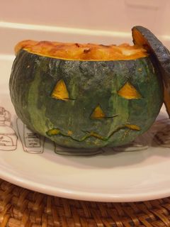 ハロウィンカボチャグラタン-レシピのメイン写真