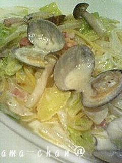 クラムチャウダー風☆スープパスタ-レシピのメイン写真