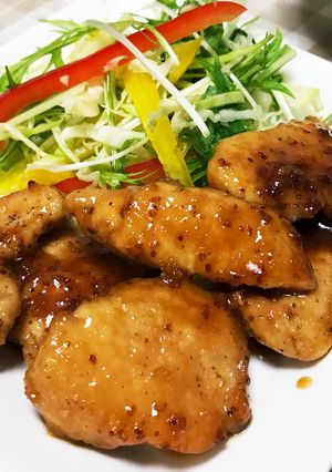 鶏胸肉のハニーマスタードチキン-レシピのメイン写真