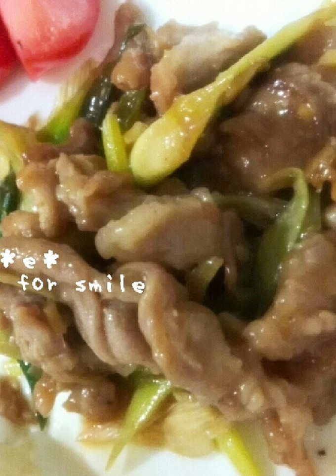 豚肉とネギのオイスター炒め-レシピのメイン写真