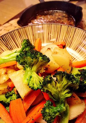 焼き野菜と酒盗のバーニャカウダ-レシピのメイン写真