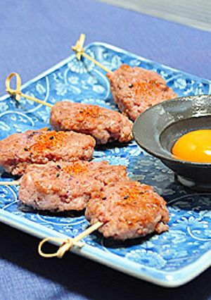 イカゲソとレンコンの月見つくね 　 　-レシピのメイン写真