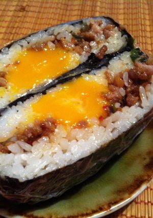 台湾肉味噌おにぎらず-レシピのメイン写真