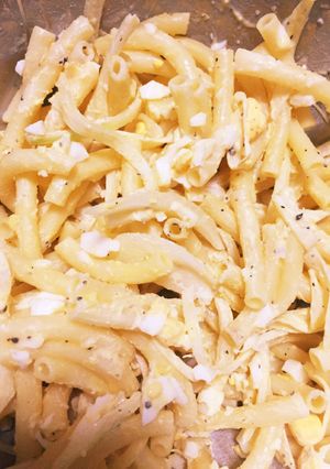 男飯☆簡単タルタル玉ねぎとマカロニサラダ-レシピのメイン写真