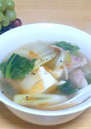 白菜と椎茸の懐かしスープ中華風-レシピのメイン写真