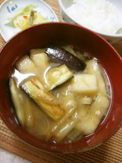 こんがり茄子の美味しいお味噌汁-レシピのメイン写真