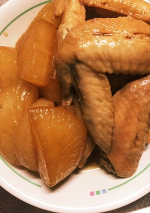 大根と手羽先の煮物-レシピのメイン写真