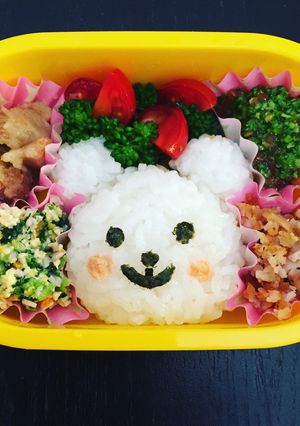 白くまちゃんキャラ弁-レシピのメイン写真