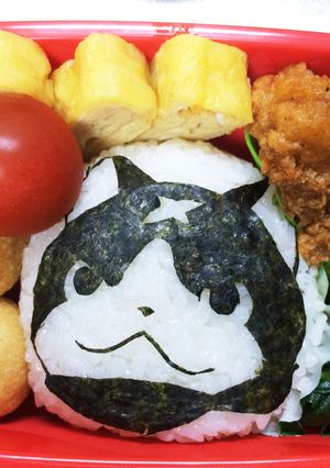 海苔だけキャラ弁！フユニャン弁当♪-レシピのメイン写真