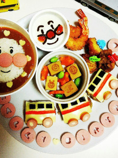 2歳のアンパンマン誕生日プレート-レシピのメイン写真