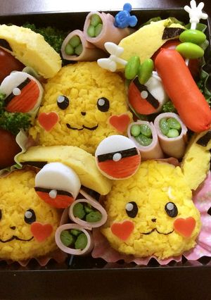 ♡ピカチュウお弁当♡-レシピのメイン写真