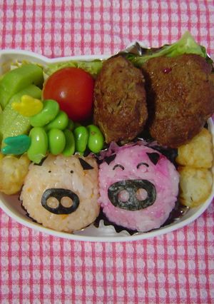 こぶたの兄弟弁当-レシピのメイン写真