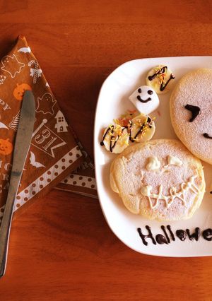 パンケーキでハッピーハロウィン♡超簡単-レシピのメイン写真