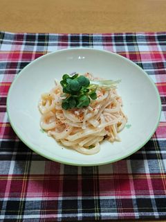 クリーミー明太子うどん-レシピのメイン写真