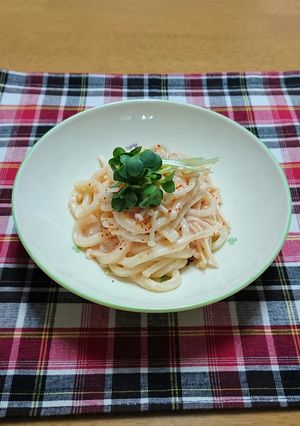 クリーミー明太子うどん-レシピのメイン写真