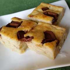 รูปของ ホットケーキMixで　バナナチョコケーキ