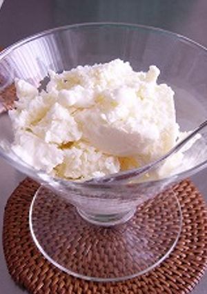 クリームチーズと豆腐のアイスクリーム-レシピのメイン写真