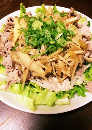 キノコのガリバタポン酢牛しゃぶサラダ-レシピのメイン写真