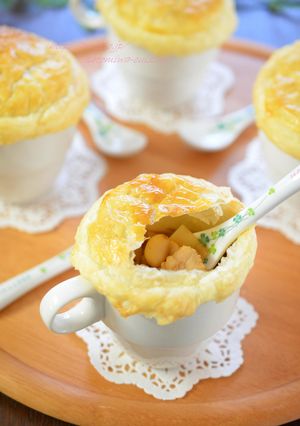 生姜香る♪チキンとお豆の和風ポットパイ✿-レシピのメイン写真